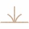 Ekena Millwork Richland Smooth Timber Gable Bracket, Douglas Fir, 84"W x 49"H x 1 1/2"D x 3 1/2"F, 14/12 Pitch GBW084X49X0204RIC00SDF - alternate 1